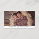 Search for newborn baby photography business cards elegant