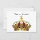 Search for king red gold royal invitations Crown