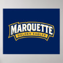 Search for college logo posters Marquette golden eagles logo