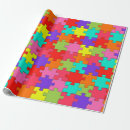 Search for jigsaw puzzle wrapping paper Colorful