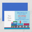 Search for train 1st birthday invitations Choo choo train