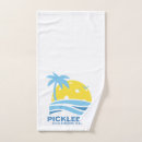 Search for funny bath towels Pickleball player