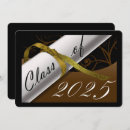 Search for brown and gold graduation invitations Class of 2025