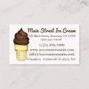 Search for ice cream business cards Food