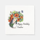 Search for poppy flower napkins Whimsical