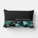 Search for black and teal pillows Turquoise