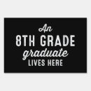 Search for middle school graduation outdoor signs Black