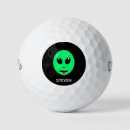 Search for alien golf balls Cartoon
