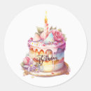Search for happy birthday cake stickers Floral