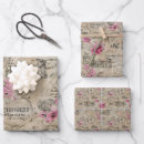 Search for vintage french wrapping paper Decoupage