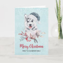 Search for siberian husky christmas cards Animal