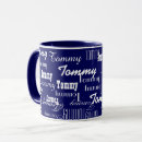 Search for blue mugs Typography