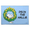 Search for funny christmas placemats Charles schulz