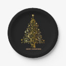 Search for gold and silver christmas plates Black