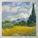 Search for van gogh posters Wheat field with cypresses