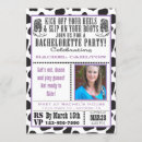 Search for cow bachelorette party invitations Western