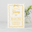 Search for she found her honey bridal shower invitations Yellow