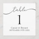 Search for elegant script font table cards Stylish