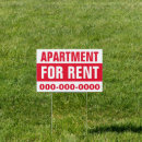 Search for apartment for rent signs Real estate