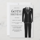 Search for mens 60th birthday invitations Black