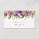 Search for purple glitter business cards Modern