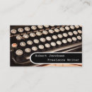 Search for typewriter business cards Writers