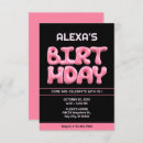 Search for bubble gum birthday invitations Pink