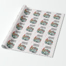 Search for vintage christmas car wrapping paper Tree
