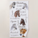 Search for horse on beach towels For kids