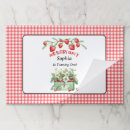 Search for red paper placemats strawberry