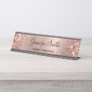 Search for rose gold name plates Girly