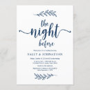 Search for navy rehearsal dinner invitations The night before
