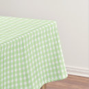 Search for green and white gingham tablecloths Geometric