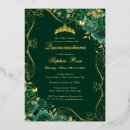 Search for emerald butterfly invitations Gold
