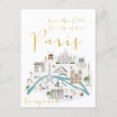 Search for paris save the dates Watercolor
