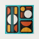 Search for orange and teal art Space age