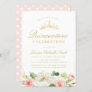 Search for blush pink quinceanera invitations Birthday
