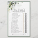 Search for he said she said bridal games Botanical