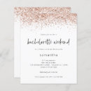 Search for rose gold bachelorette party invitations Itinerary