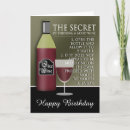 Search for red wine birthday cards Bottle