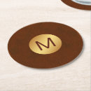 Search for faux leather coasters Monogrammed