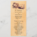 Search for western wedding programs Rustic