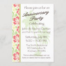 Search for flower 50th anniversary invitations Tropical
