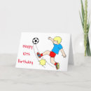 Search for soccer birthday cards 10th