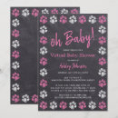 Search for virtual baby girl shower invitations Pink