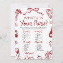 Search for whats in your purse bridal shower games Bride