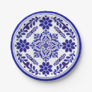 Search for blue and white china paper plates Traditional