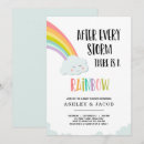 Search for rainbow clouds invitations For her