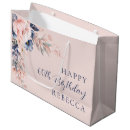 Search for pink and navy gift bags Floral