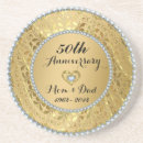 Search for 50th anniversary coasters Elegant